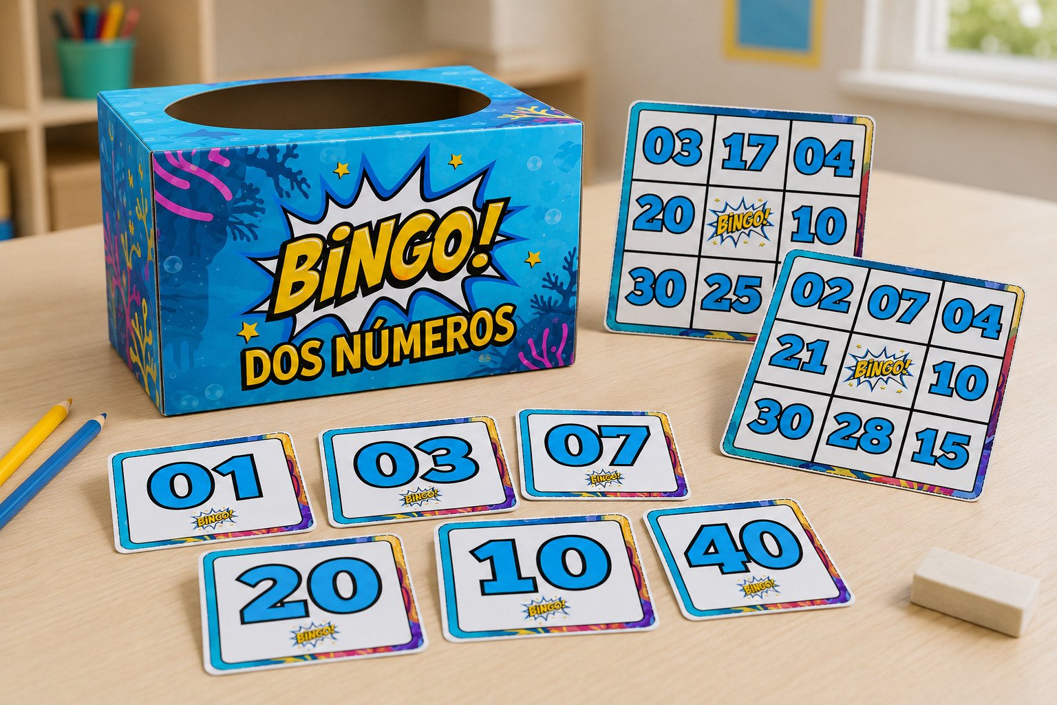 Prévia do material BINGO DOS NÚMEROS — ATÉ 40