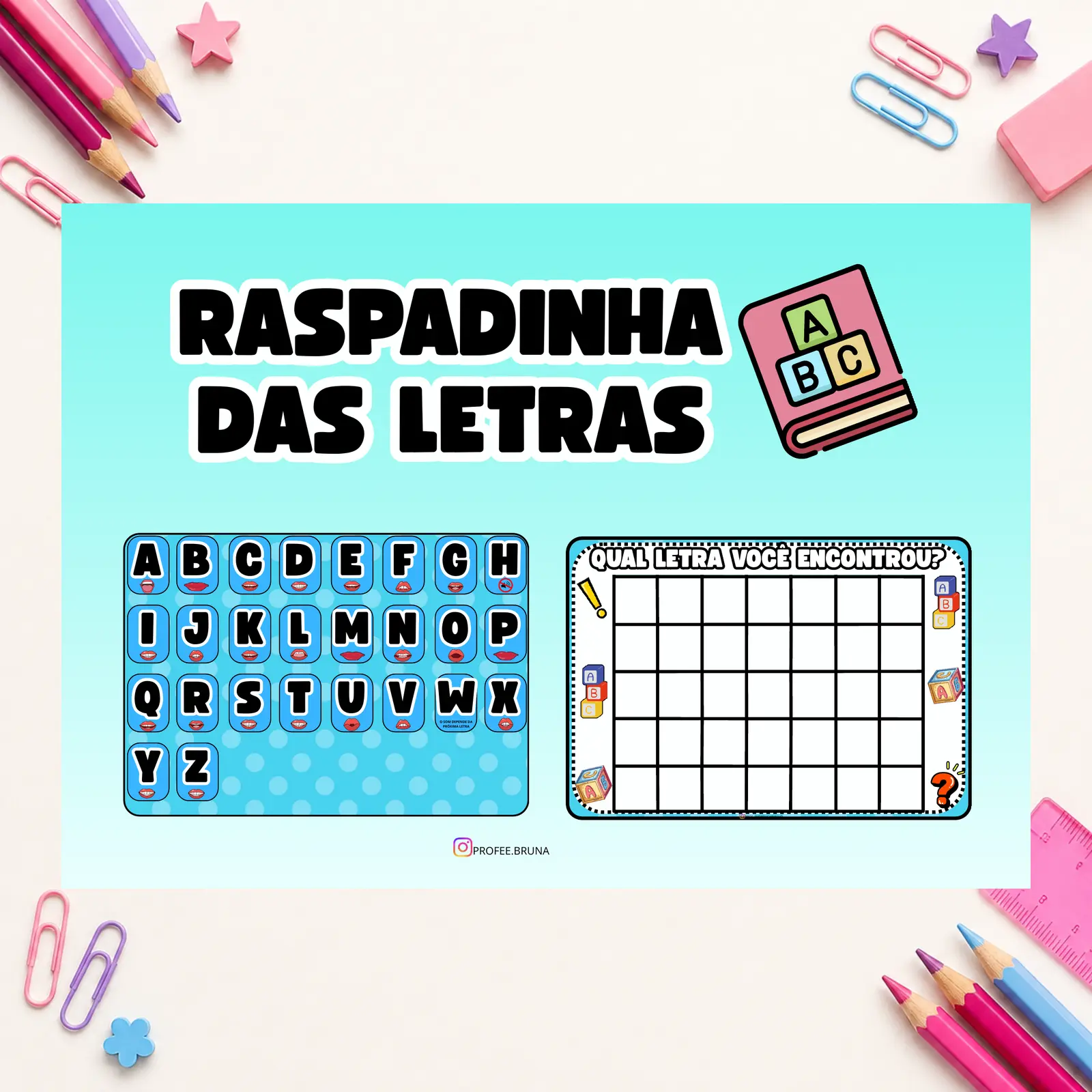 Prévia do material RASPADINHA DAS LETRAS — LETRA CAIXA ALTA